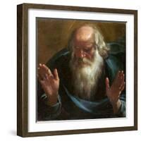 Dieu Le Pere  (God the Father) Peinture De Rutilio Manetti (1571-1639) Debut 17Eme Siecle Oil on C-Rutilio Manetti-Framed Giclee Print