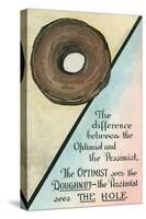 Difference between Optimist and Pessimist-null-Stretched Canvas