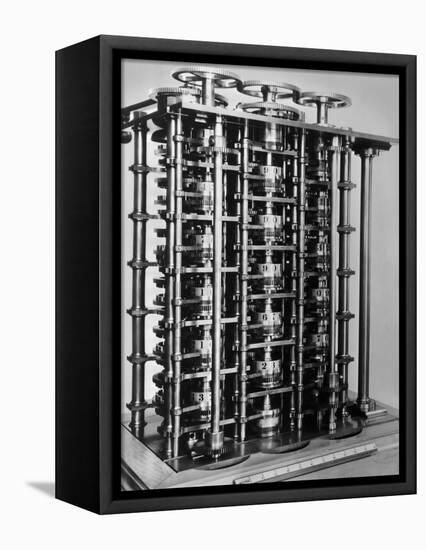 Difference Engine No. 1-Charles Babbage-Framed Stretched Canvas