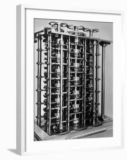 Difference Engine No. 1-Charles Babbage-Framed Photographic Print