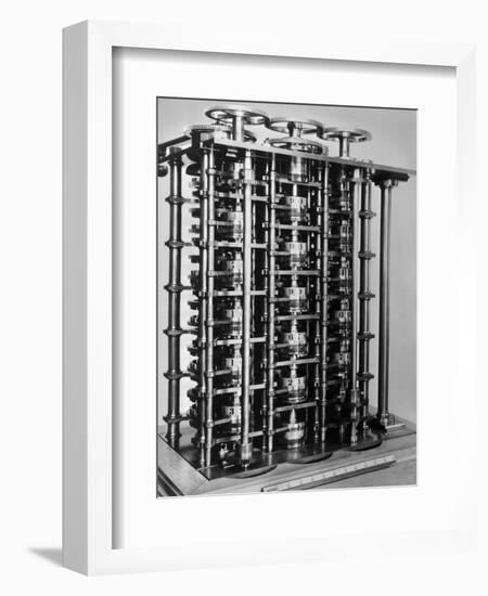 Difference Engine No. 1-Charles Babbage-Framed Photographic Print