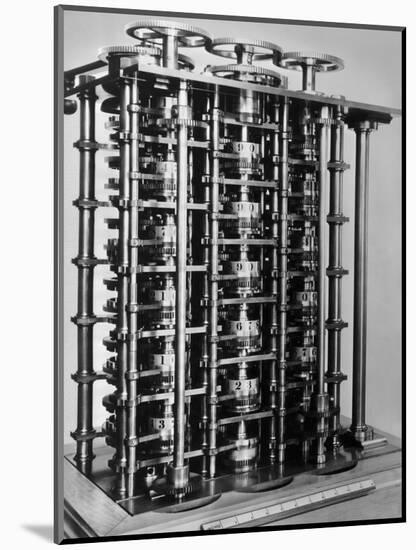 Difference Engine No. 1-Charles Babbage-Mounted Photographic Print