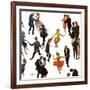 "Different Dancing Styles," November 4, 1961-Thornton Utz-Framed Giclee Print