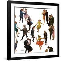 "Different Dancing Styles," November 4, 1961-Thornton Utz-Framed Giclee Print