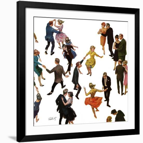 "Different Dancing Styles," November 4, 1961-Thornton Utz-Framed Giclee Print