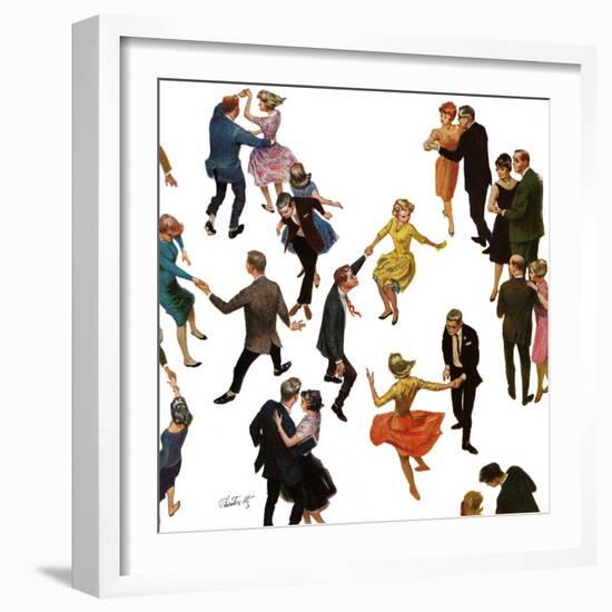 "Different Dancing Styles," November 4, 1961-Thornton Utz-Framed Premium Giclee Print