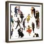 "Different Dancing Styles," November 4, 1961-Thornton Utz-Framed Giclee Print