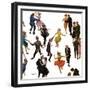 "Different Dancing Styles," November 4, 1961-Thornton Utz-Framed Giclee Print