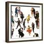 "Different Dancing Styles," November 4, 1961-Thornton Utz-Framed Giclee Print