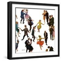 "Different Dancing Styles," November 4, 1961-Thornton Utz-Framed Giclee Print