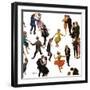 "Different Dancing Styles," November 4, 1961-Thornton Utz-Framed Giclee Print