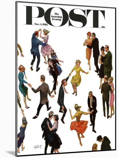 "Different Dancing Styles," Saturday Evening Post Cover, November 4, 1961-Thornton Utz-Mounted Giclee Print