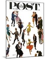 "Different Dancing Styles," Saturday Evening Post Cover, November 4, 1961-Thornton Utz-Mounted Giclee Print