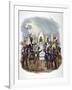 Different French Army Uniforms and Regiments, 1823-Charles Etienne Pierre Motte-Framed Giclee Print