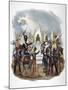 Different French Army Uniforms and Regiments, 1823-Charles Etienne Pierre Motte-Mounted Giclee Print