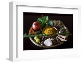 Different Indian Spices on Display at Swaswara, Karnataka, India, Asia-Thomas L-Framed Photographic Print