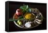 Different Indian Spices on Display at Swaswara, Karnataka, India, Asia-Thomas L-Framed Stretched Canvas