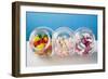 Different Kinds of Sweets in Three Sweet Jars-Foodcollection-Framed Photographic Print