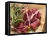 Different Meats with Bunch of Herbs-Eising Studio - Food Photo and Video-Framed Stretched Canvas
