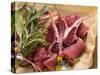 Different Meats with Bunch of Herbs-Eising Studio - Food Photo and Video-Stretched Canvas