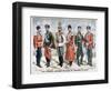 Different Russian Military Uniforms of the Emperor, 1896-null-Framed Giclee Print