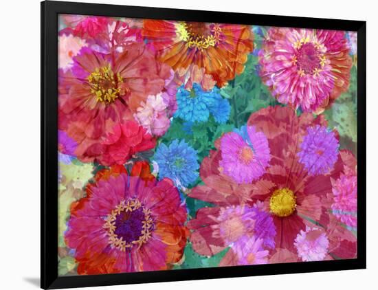 Different Summer Blossoms in Red and Pink Tones-Alaya Gadeh-Framed Photographic Print