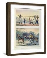 Different Transport in Brazil-Jean Baptiste Debret-Framed Giclee Print