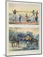 Different Transport in Brazil-Jean Baptiste Debret-Mounted Giclee Print
