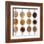Different Type Of Seeds On Wooden Spoon-adamr-Framed Art Print
