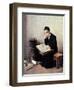 Difficult Passage in the Talmud-Isidor Kaufmann-Framed Art Print