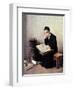 Difficult Passage in the Talmud-Isidor Kaufmann-Framed Art Print