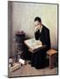 Difficult Passage in the Talmud-Isidor Kaufmann-Mounted Art Print