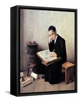 Difficult Passage in the Talmud-Isidor Kaufmann-Framed Stretched Canvas