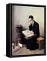 Difficult Passage in the Talmud-Isidor Kaufmann-Framed Stretched Canvas