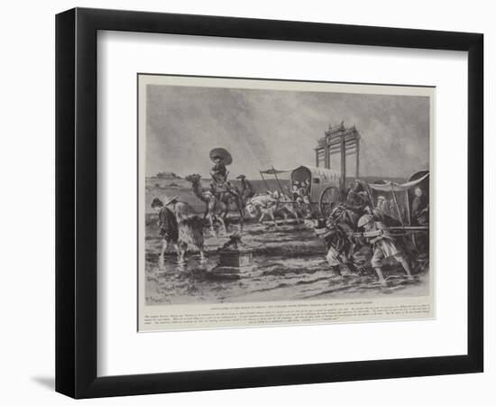 Difficulties of the March to Peking-Paul Frenzeny-Framed Premium Giclee Print