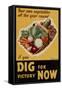 Dig for Victory WWII War Propaganda Plastic Sign-null-Framed Stretched Canvas