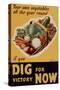 Dig for Victory - WWII War Propaganda-null-Stretched Canvas