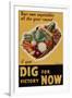 Dig for Victory - WWII War Propaganda-null-Framed Art Print