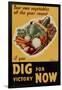 Dig for Victory - WWII War Propaganda-null-Framed Art Print