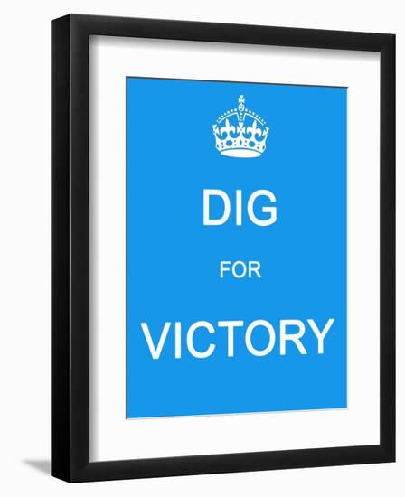 Dig for Victory-null-Framed Art Print