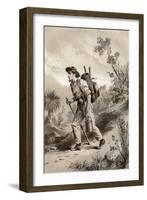 Digger on the Tramp, Australia, 1879-McFarlane and Erskine-Framed Giclee Print