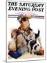 "Digging Doggy," Saturday Evening Post Cover, July 31, 1926-Robert L. Dickey-Mounted Giclee Print