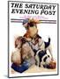 "Digging Doggy," Saturday Evening Post Cover, July 31, 1926-Robert L. Dickey-Mounted Giclee Print