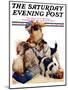 "Digging Doggy," Saturday Evening Post Cover, July 31, 1926-Robert L. Dickey-Mounted Giclee Print