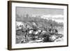 Digging the Panama Canal, 1888-null-Framed Giclee Print