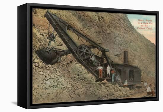 Digging the Panama Canal-null-Framed Stretched Canvas