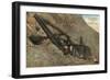 Digging the Panama Canal-null-Framed Art Print