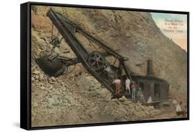 Digging the Panama Canal-null-Framed Stretched Canvas