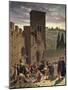 Digging Up of Jacopo Pazzi, 1864-Odoardo Borrani-Mounted Giclee Print