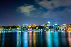 River Street at Twilight in Savannah Georgia-digidreamgrafix-Photographic Print